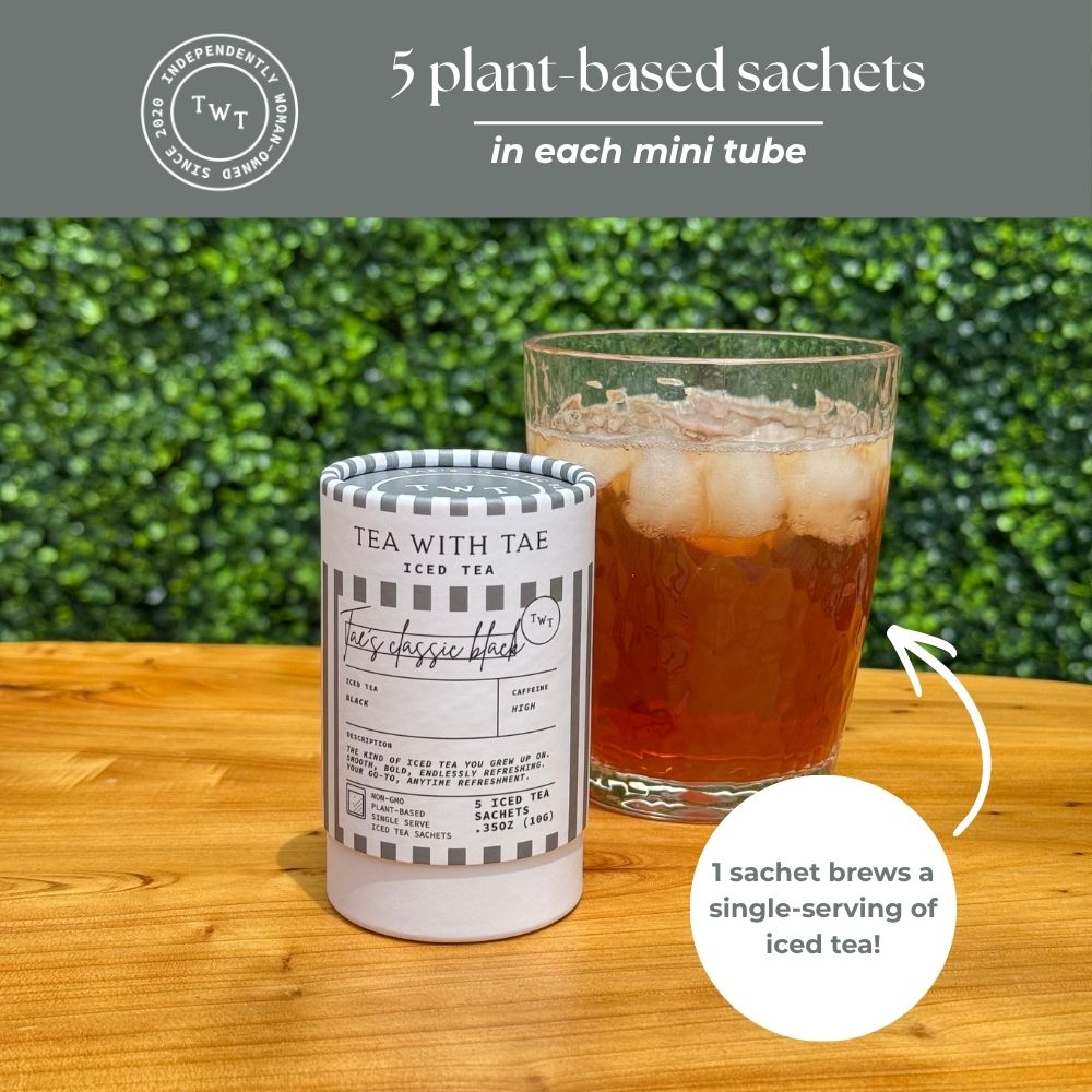 Tae's Classic Black Iced Mini Tea Tubes (5 iced sachets)