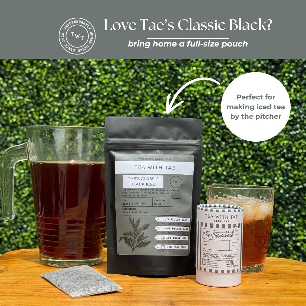 Tae's Classic Black Iced Mini Tea Tubes (5 iced sachets)