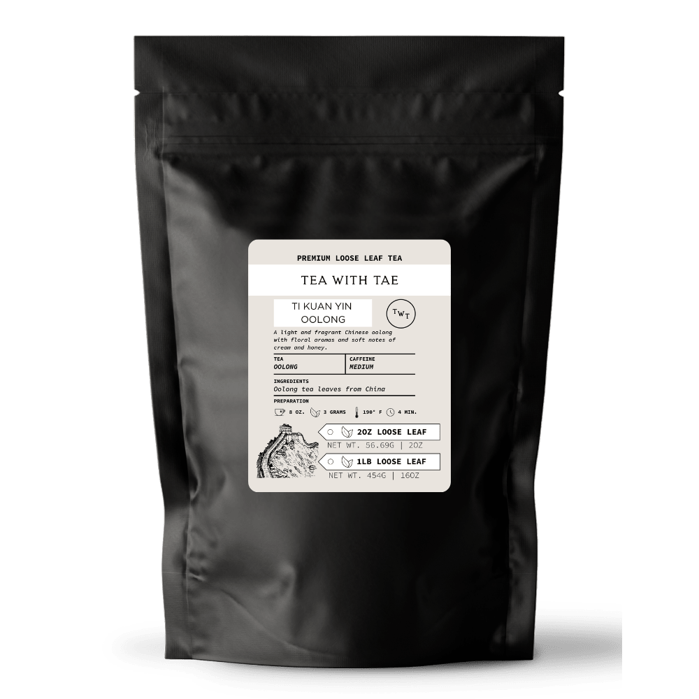 Ti Kuan Yin Oolong Loose Leaf Tea Pouch (2oz. or 1lb.)