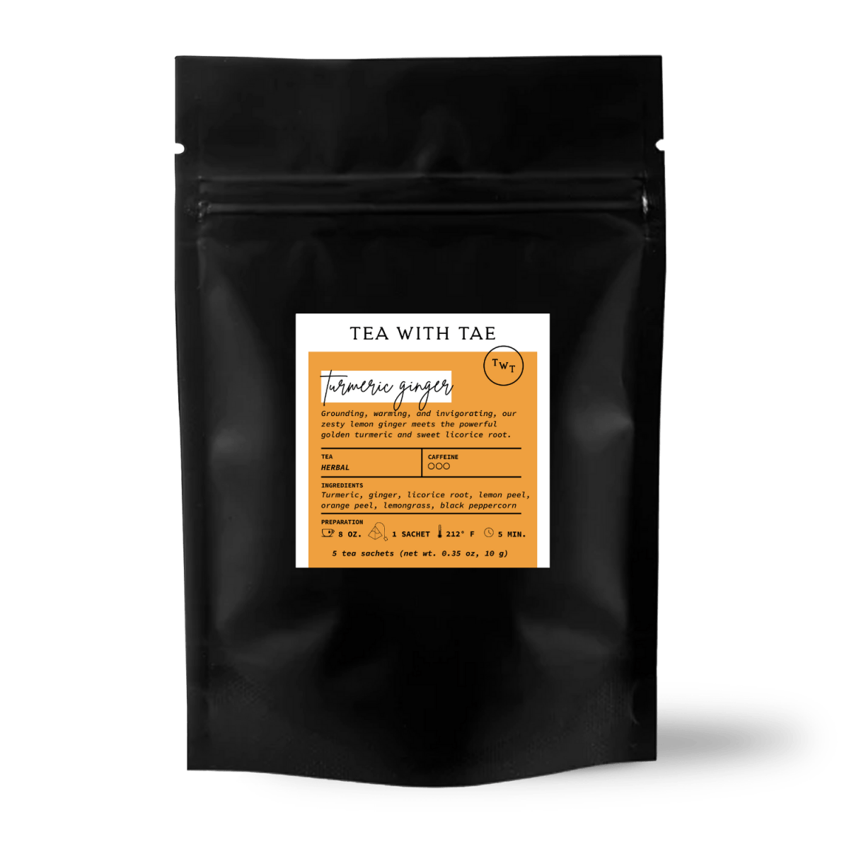 Turmeric Ginger 5ct. Pouch
