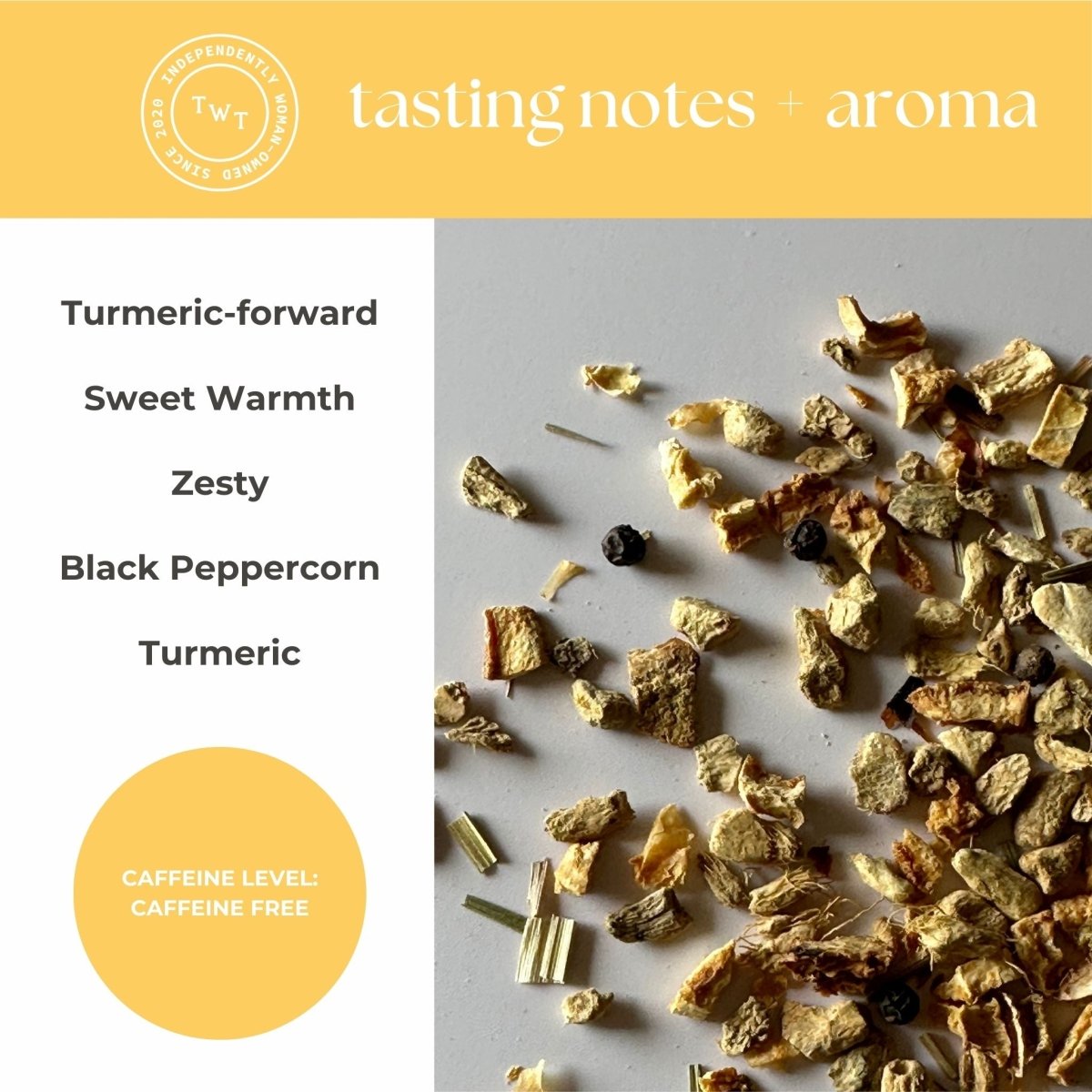 Turmeric Ginger Mini Tea Tube (5 tea bags)
