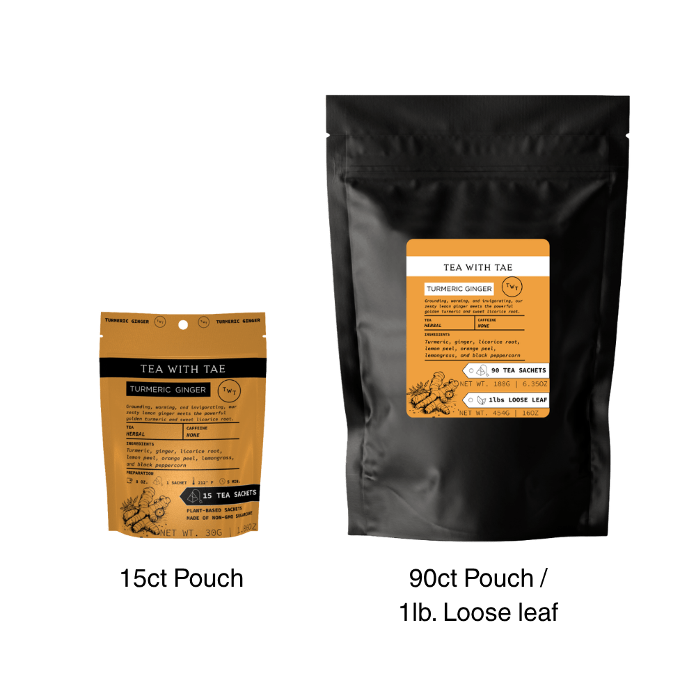 Turmeric Ginger Hot Tea  Pouch