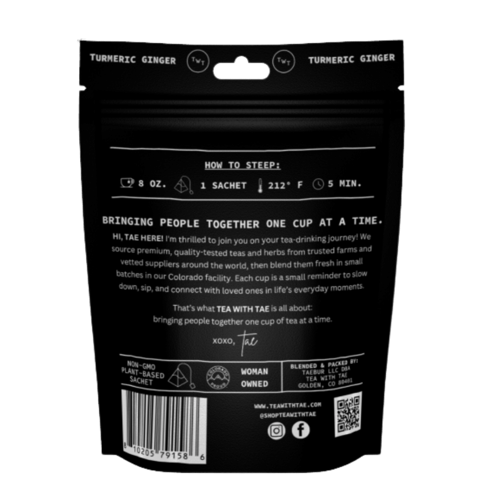 Turmeric Ginger Hot Tea  Pouch
