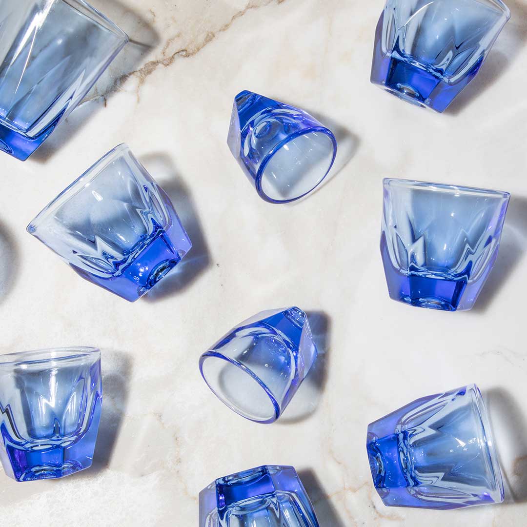 Vero Cortado Glass (4.25oz) - Ocean Blue