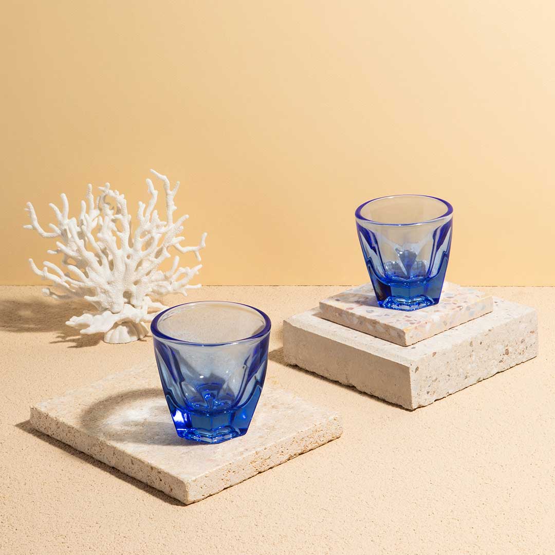 Vero Cappuccino Glass (6oz) - Ocean Blue