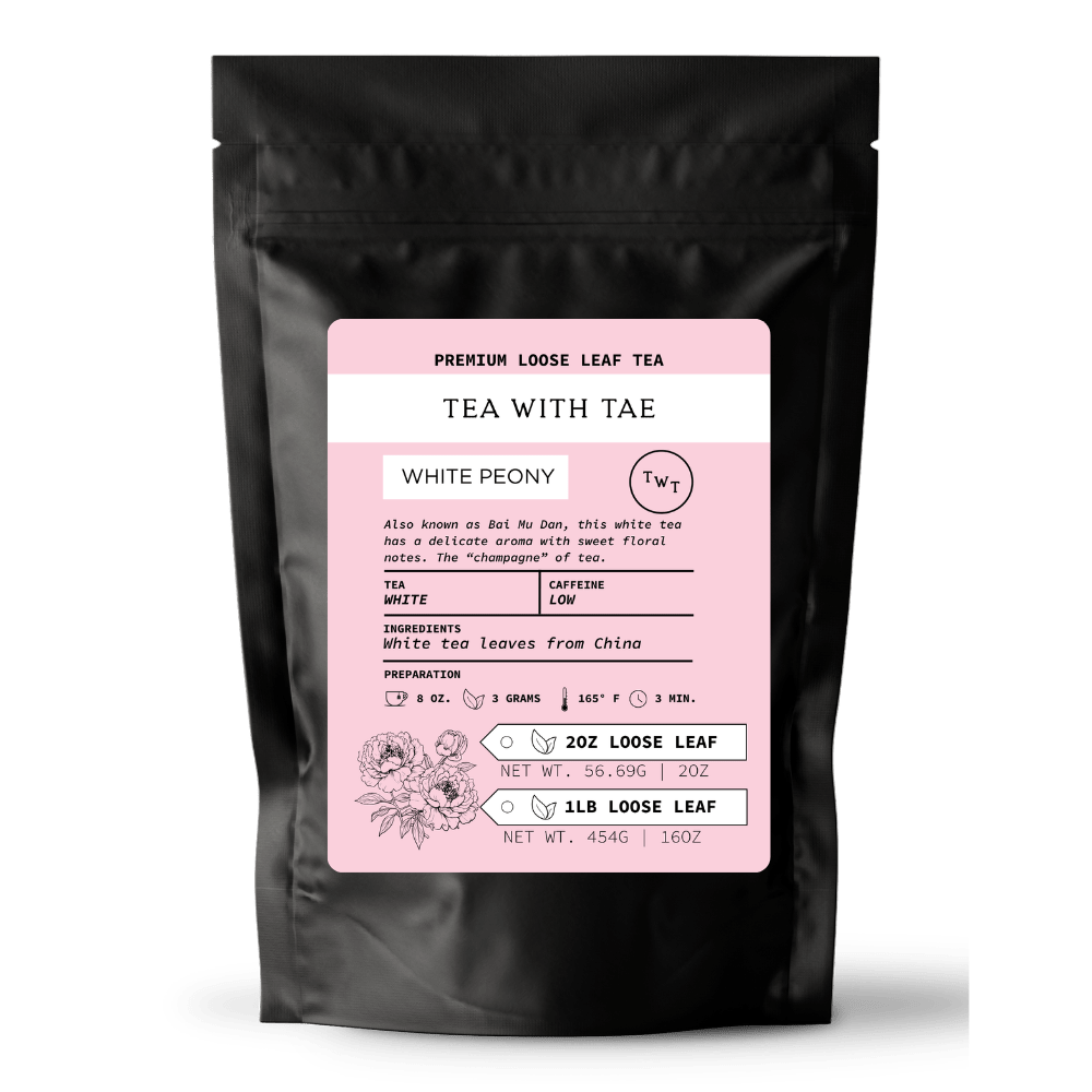 White Peony Loose Leaf Hot Tea Pouch (2oz. or 1lb.)