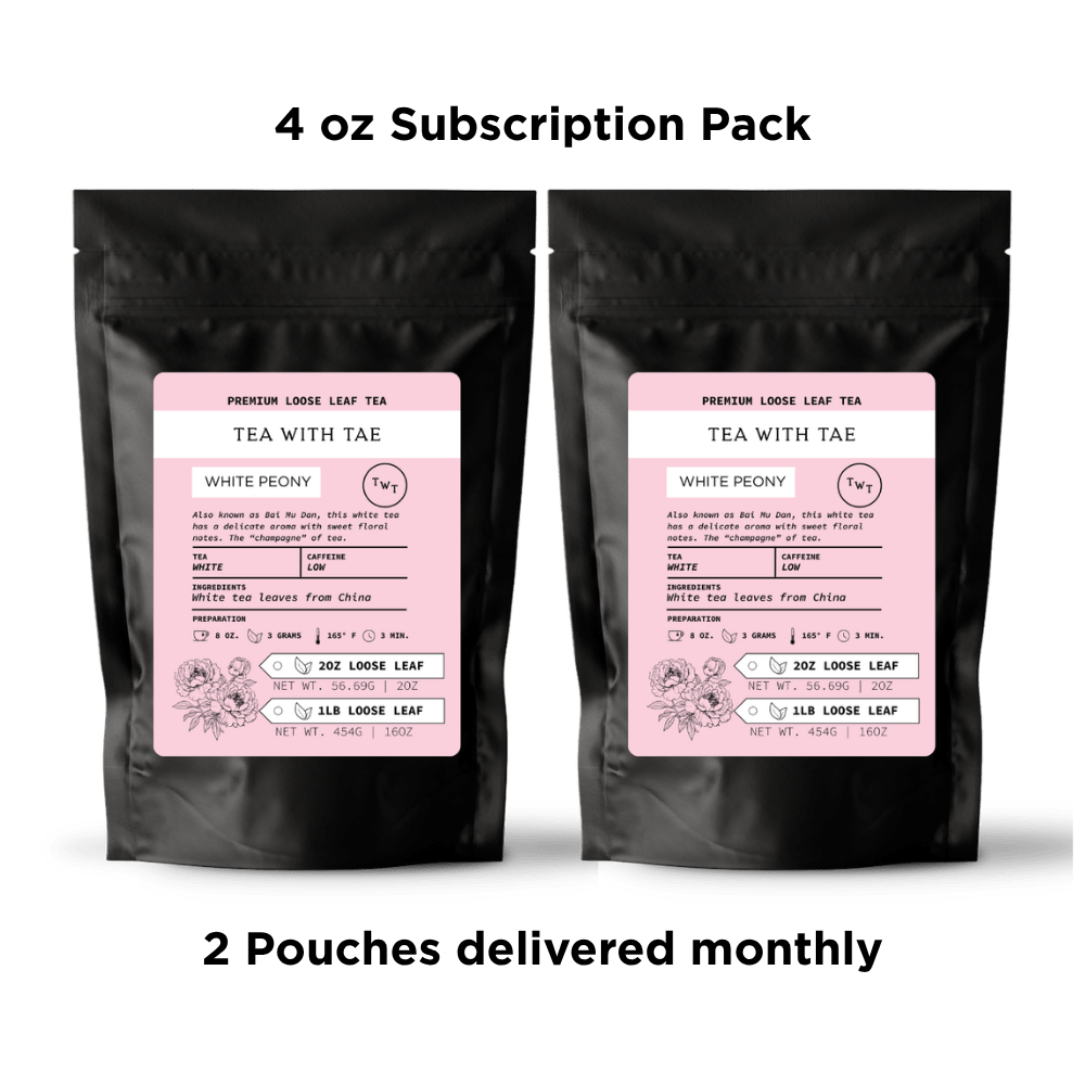 White Peony Loose Leaf Hot Tea Pouch (2oz. or 1lb.)