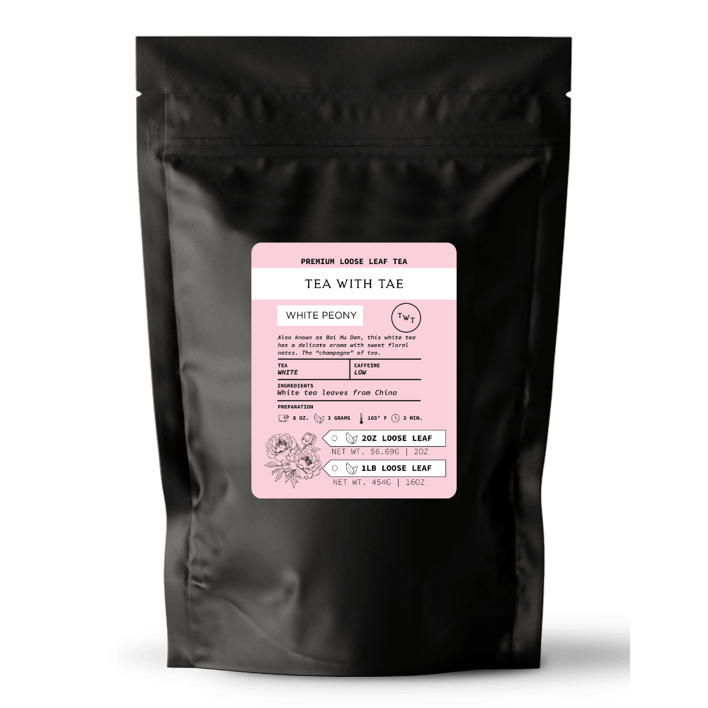 White Peony Loose Leaf Hot Tea Pouch (2oz. or 1lb.)