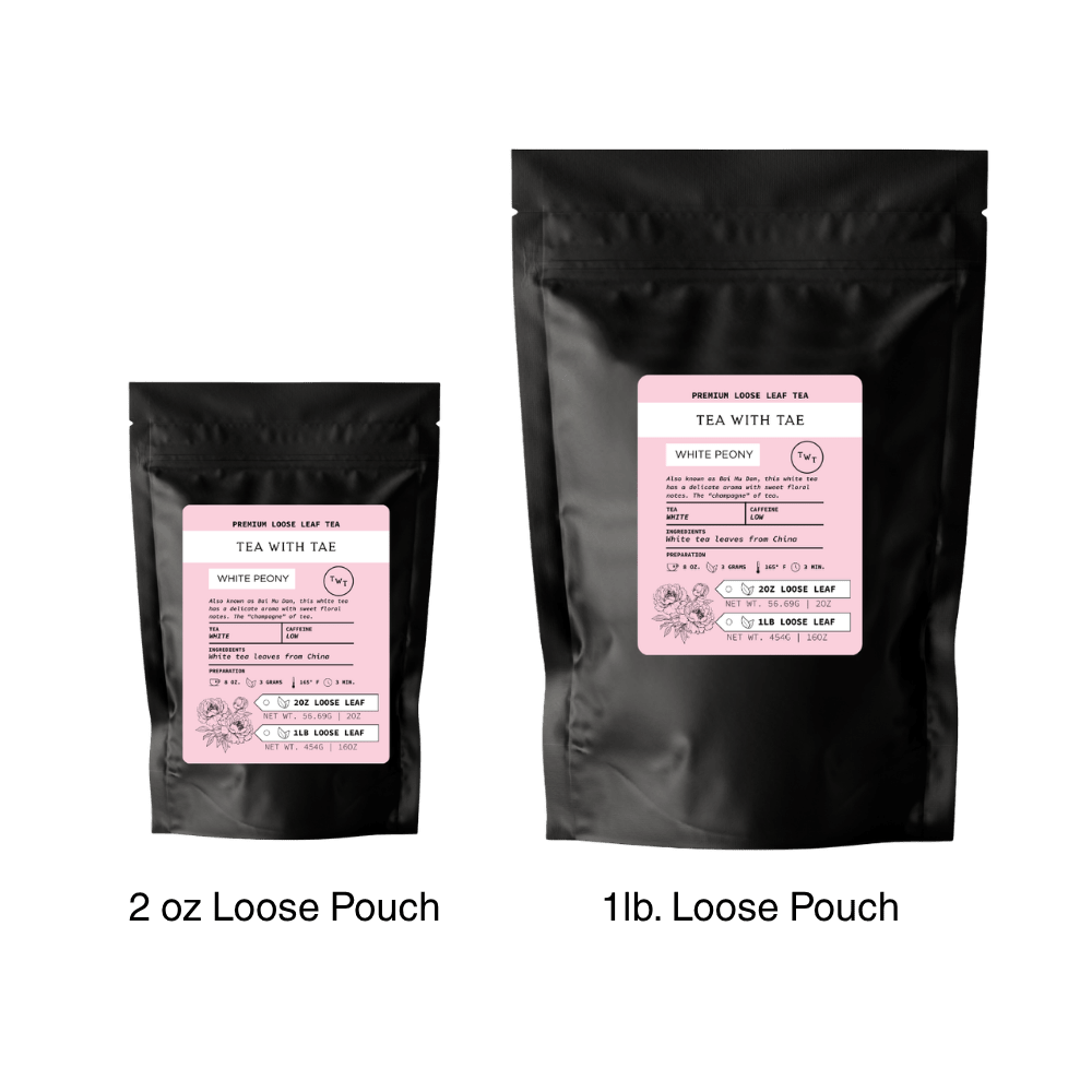 White Peony Loose Leaf Hot Tea Pouch (2oz. or 1lb.)